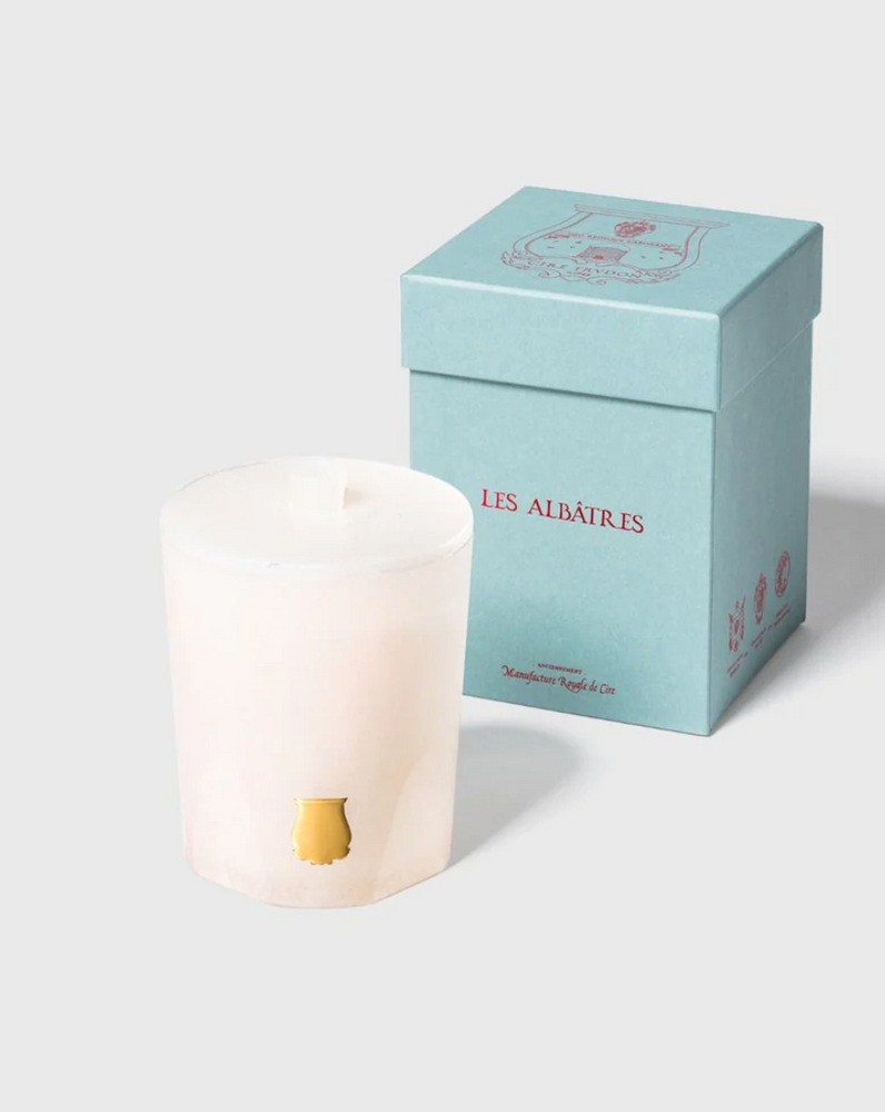 Atria Alabaster Candle with Lid