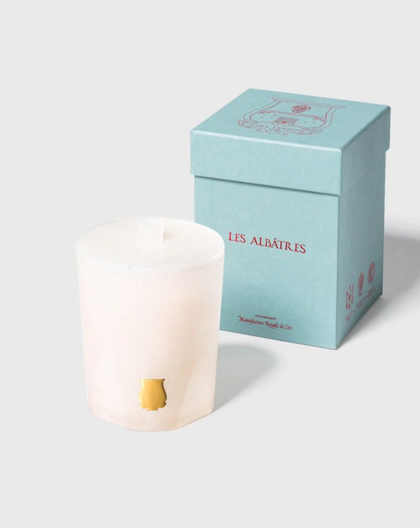 Atria Alabaster Candle with Lid