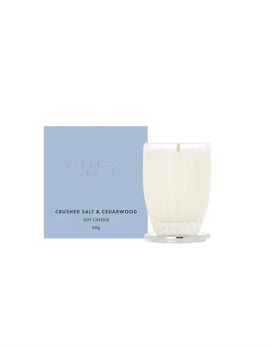 Crushed Salt & Cedarwood Small Candle