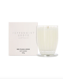  Red Plum & Rose Small Candle